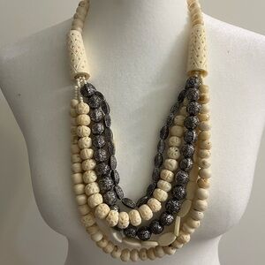 Elegant Multi-Strand Beaded Necklace